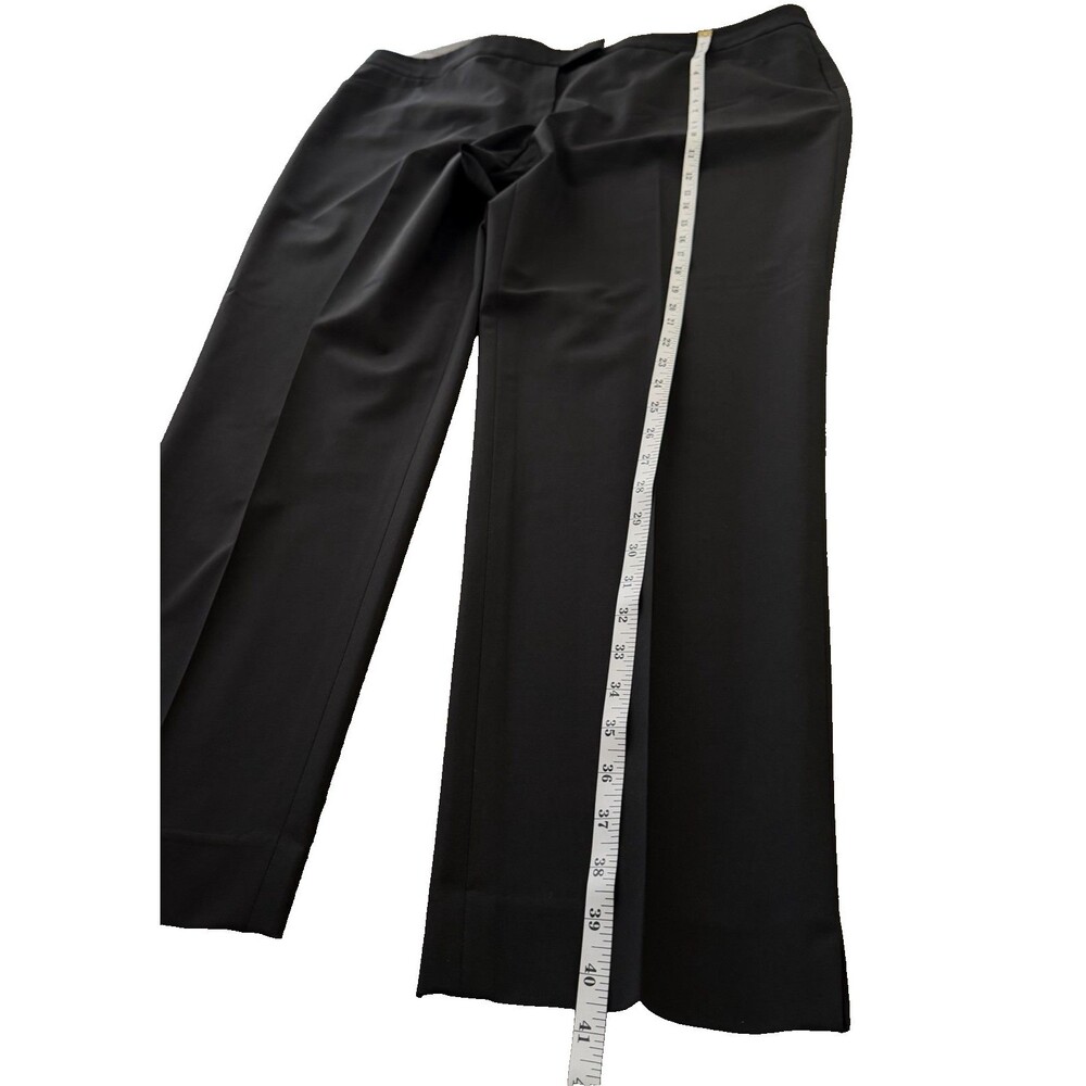 Lafayette 148 New York Womens Black Wool Blend Straight Leg Dress Pants Size 14 - Picture 7 of 7